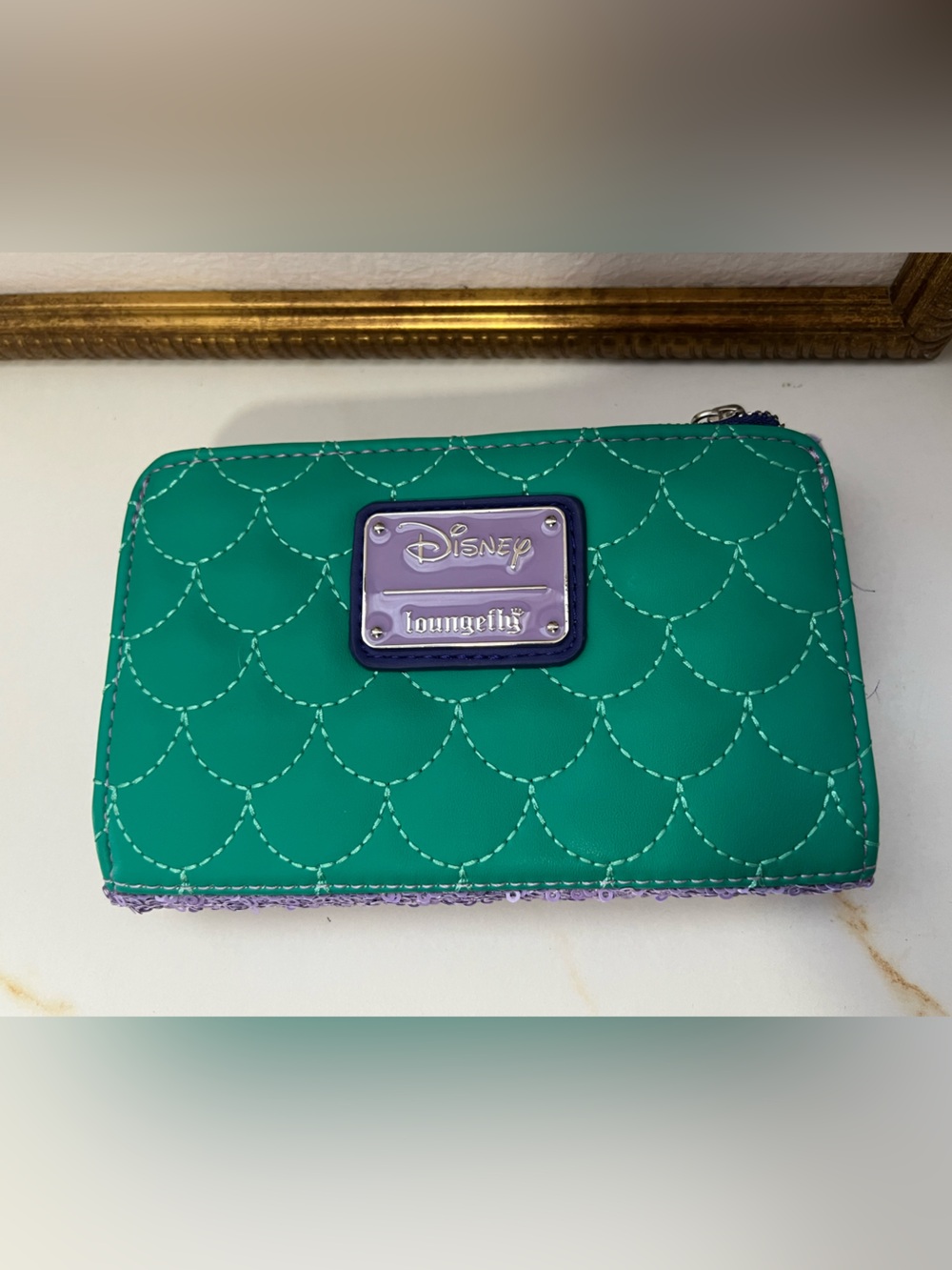 Loungefly little mermaid sequined wallet